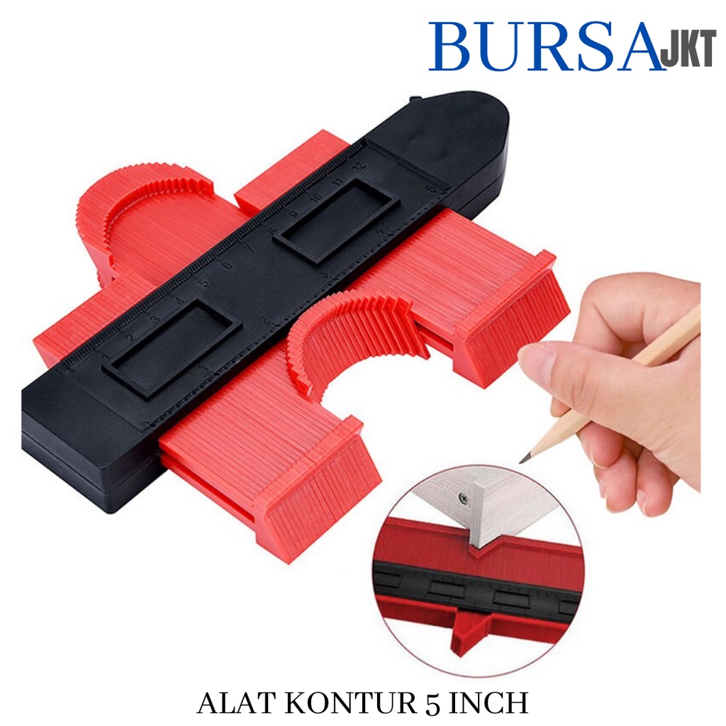 ALAT PROFIL PLASTIK KONTUR GAUGE  DUPLICATOR MARKING TOOL 5 INCH 12.5 CM