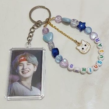 GANTUNGAN KUNCI CUSTON NAMA KPOP PHONE STRAP