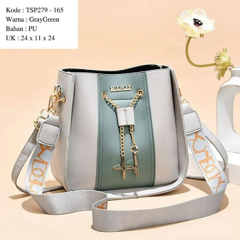 Ready Surabaya  TAS IMPORT HANDBAG READY SURABAYA  TSP279 GREEN
