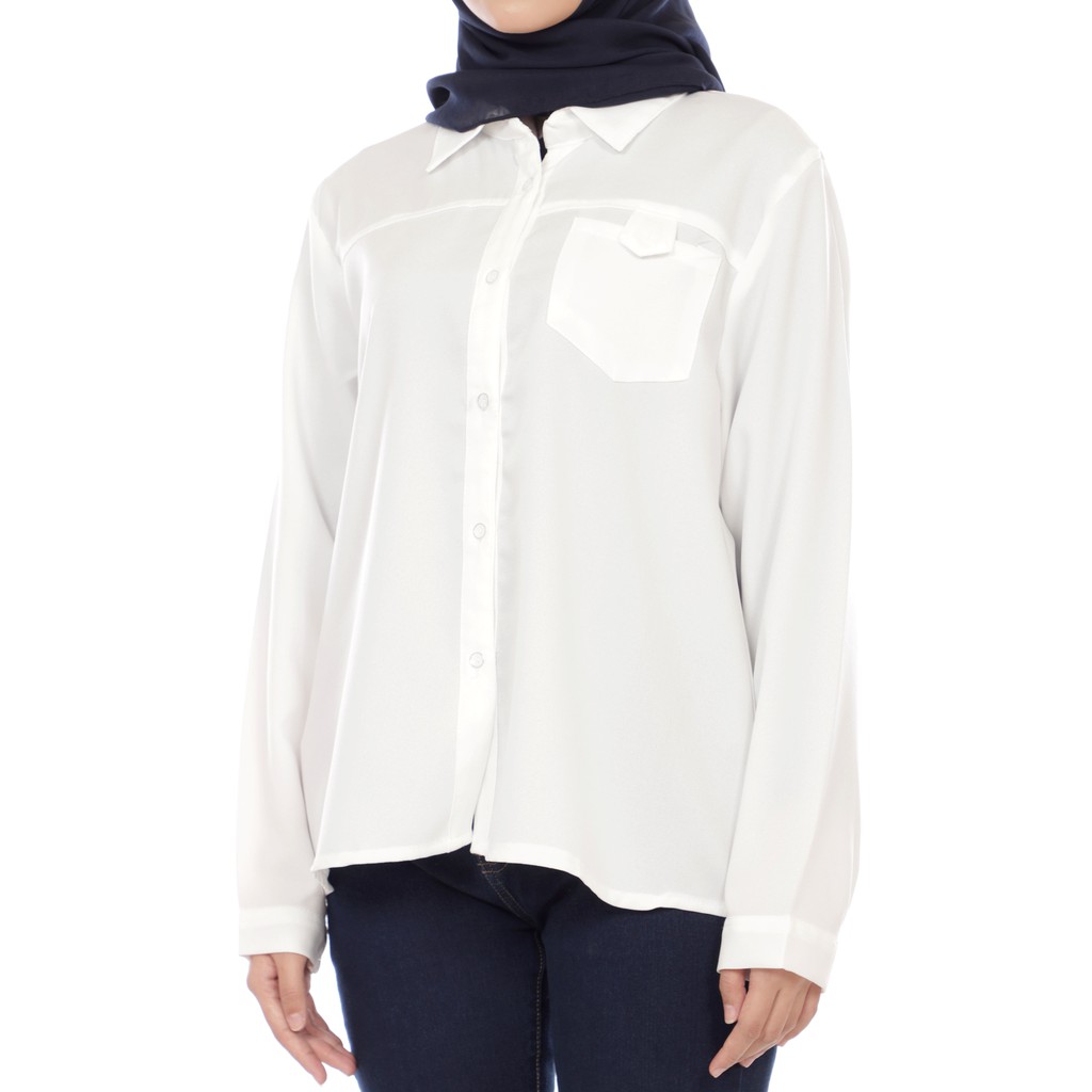 KEMEJA KHUSUS PUTIH XXXL TANGAN PANJANG - KEMEJA KHUSUS PUTIH JUMBO LENGAN PANJANG - KEMEJA KANTOR-XXL SKODERLD = 96CM