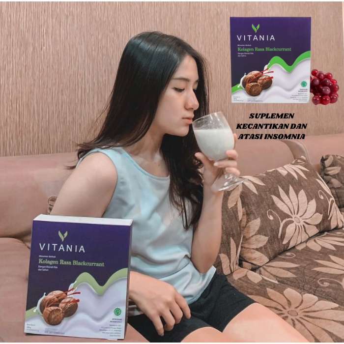 VITANIA Minuman Suplemen Pemutih Minuman Suplemen Pemutih Badan Minuman Halal Bpom Minuman Collagen 