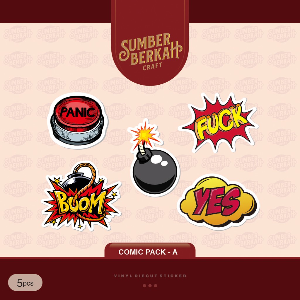 

STICKER STIKER COMICS SPEECH EXPRESSION PACK - A