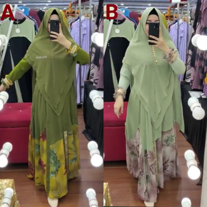 AMIRA SYARI / ORIGINAL BY ARSYAKAYLA / SET KHIMAR