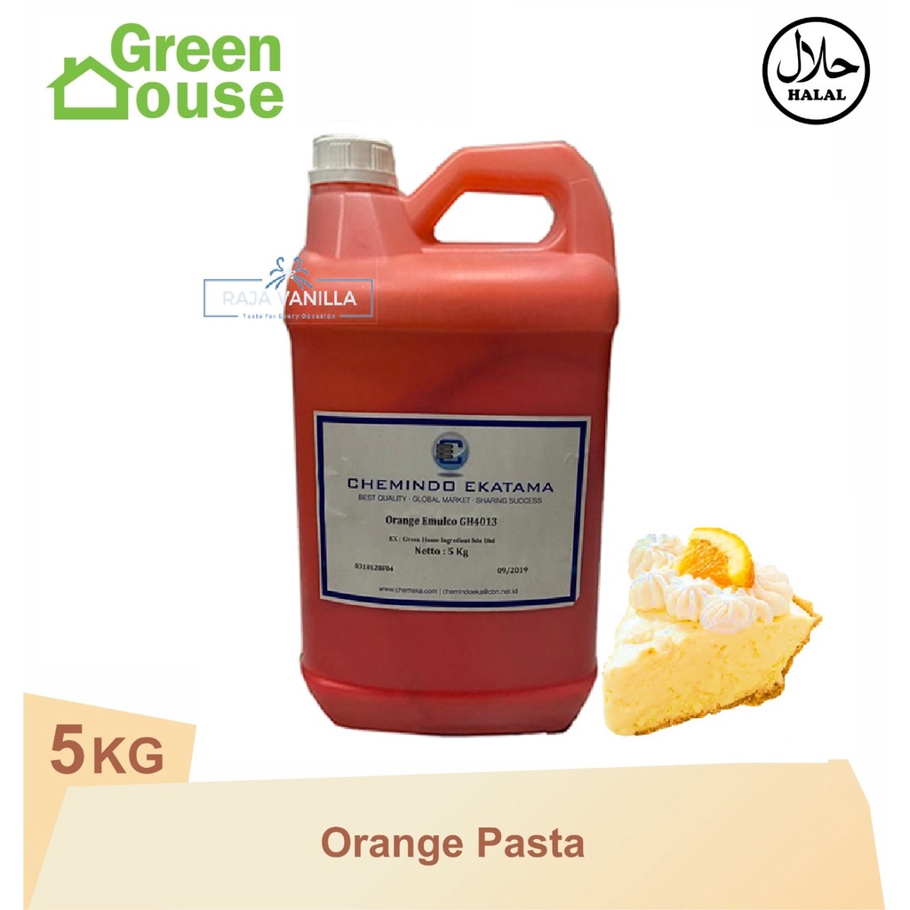 

Green House Orange Emulco - Perisa / Pasta Cake Rasa Jeruk 5 kg