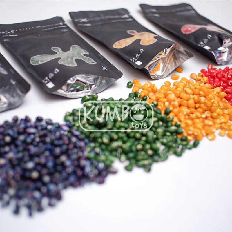 Mainan Montessori Rainbow Corn Jagung Warna Warni Sensory Play Anak 100 gram