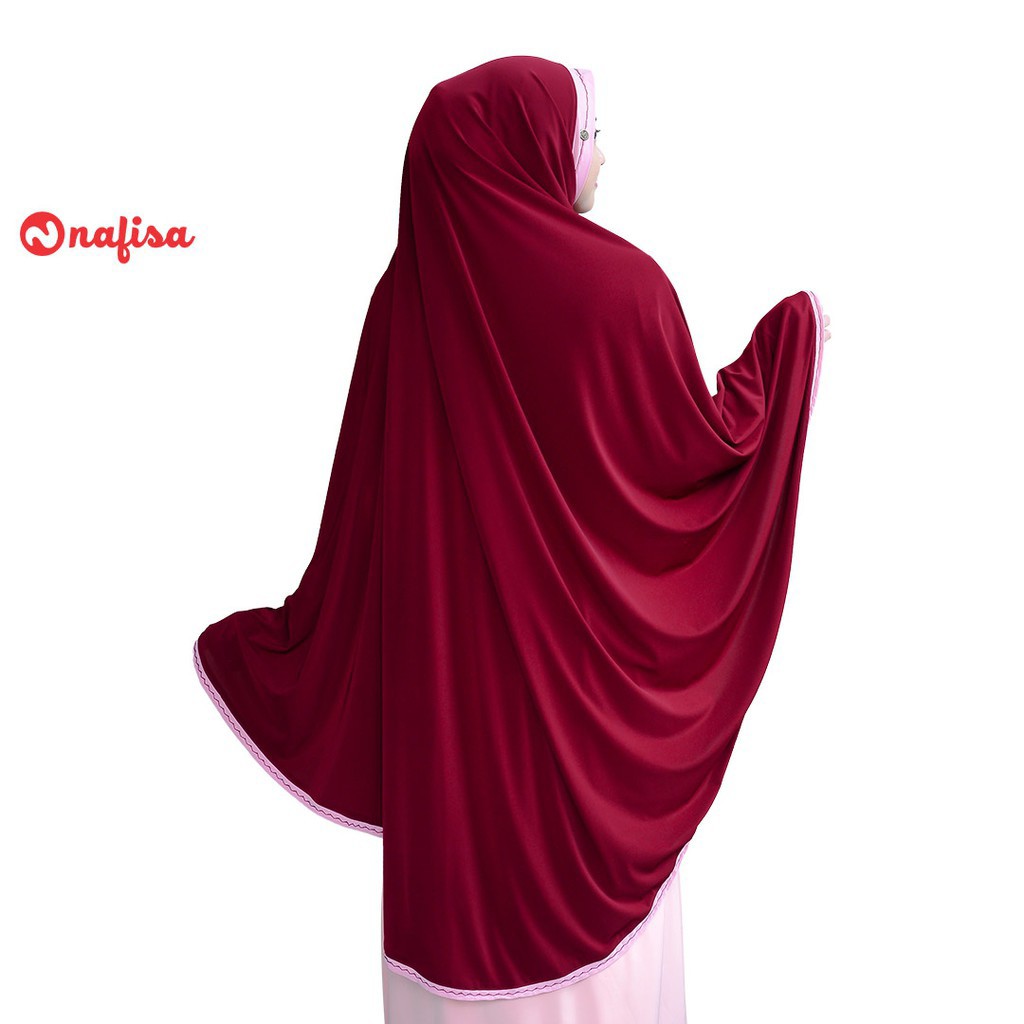 Jilbab Nafisa Yess/NF ADENA/Kerudung Syari Non Pad/Hijab Instan Jumbo Tanpa Bergo