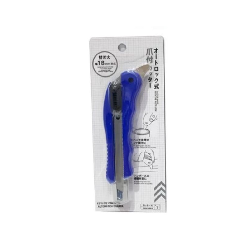 

Daiso Pisau Cutter Serbaguna Dengan Tab Ukuran 6 x 17 x 2 cm - Biru