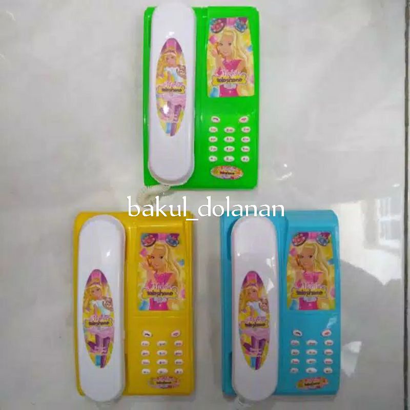 Mainan anak telepon teleponan telefon genggam handphone rumah