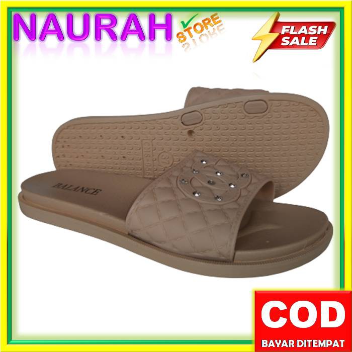 SANDAL WANITA BALANCE 956 26 SLOP OC PERMATA ORIGINAL LENTUR CANTIK SENDAL BARU BLC 956-26 NICE