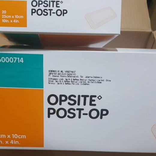 ♤ OPSITE POST-OP 25x10 cm / Plester tahan air / Opsite 25cm x 10cm / Opsite 25x10 ○