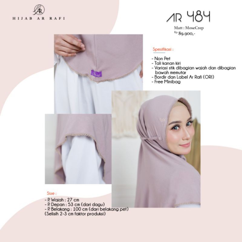 TERBARU ✅ AR 484 HIJAB INSTAN by HIJAB AR RAFI ORIGINAL || INAYAHHIJAB-2