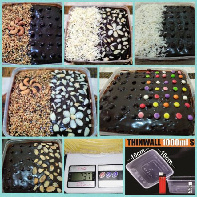 

Brownies Coklat Lumer mix topping