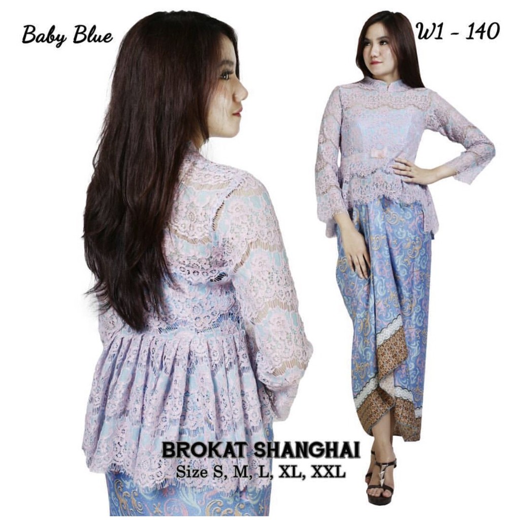 HARGA PROMO!!!! KEBAYA BROKAT SHANGHAI/KEBAYA PAGERAYU/KEBAYA WISUDA/KEBAYA BROKAT