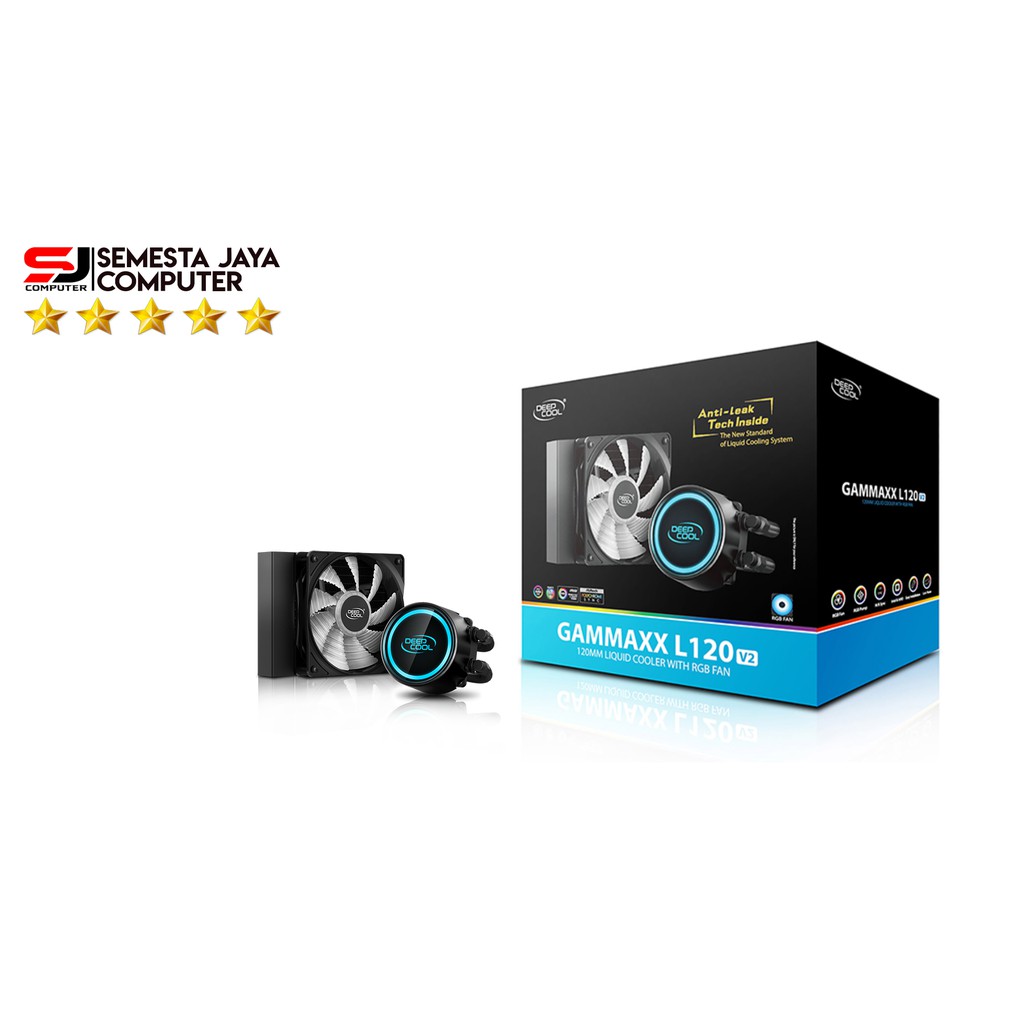 DEEPCOOL LIQUID COOLING GAMMAX L120 V2 RGB LIQUID ANTI-LEAK