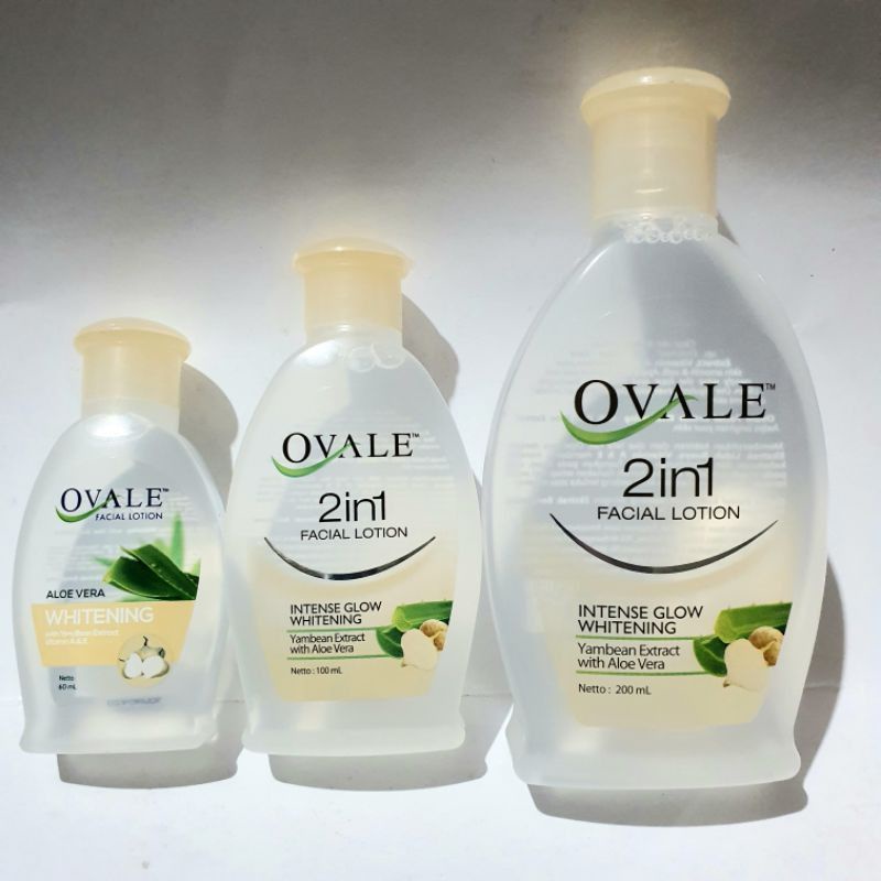 OVALE FACIAL LOTION WHITENING BENGKOANG 60ml/100m &amp; 200ml