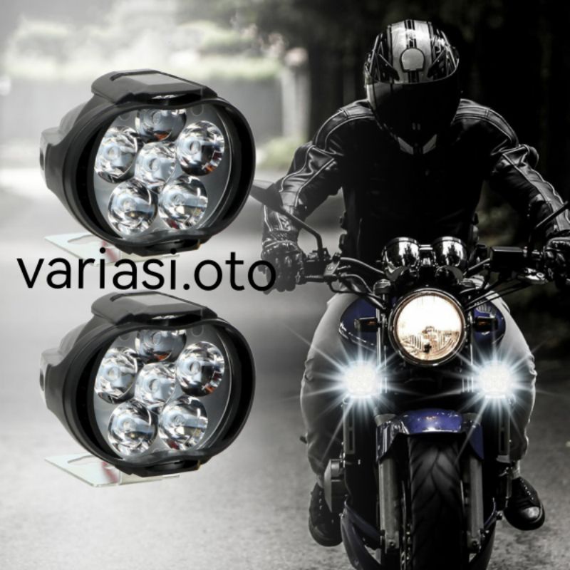 Lampu Tembak Sorot LED Motor 12 Volt Work Light Cree 6 Mata / 6 LED