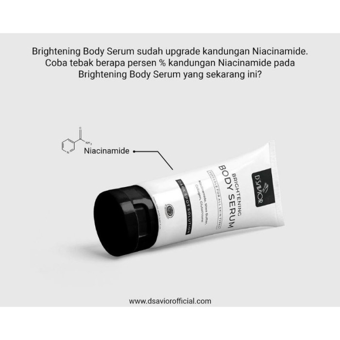 D SAVIOR WHITENING BODY SERUM BODY PEELING - BODY SERUM -SERUM PEMUTIH