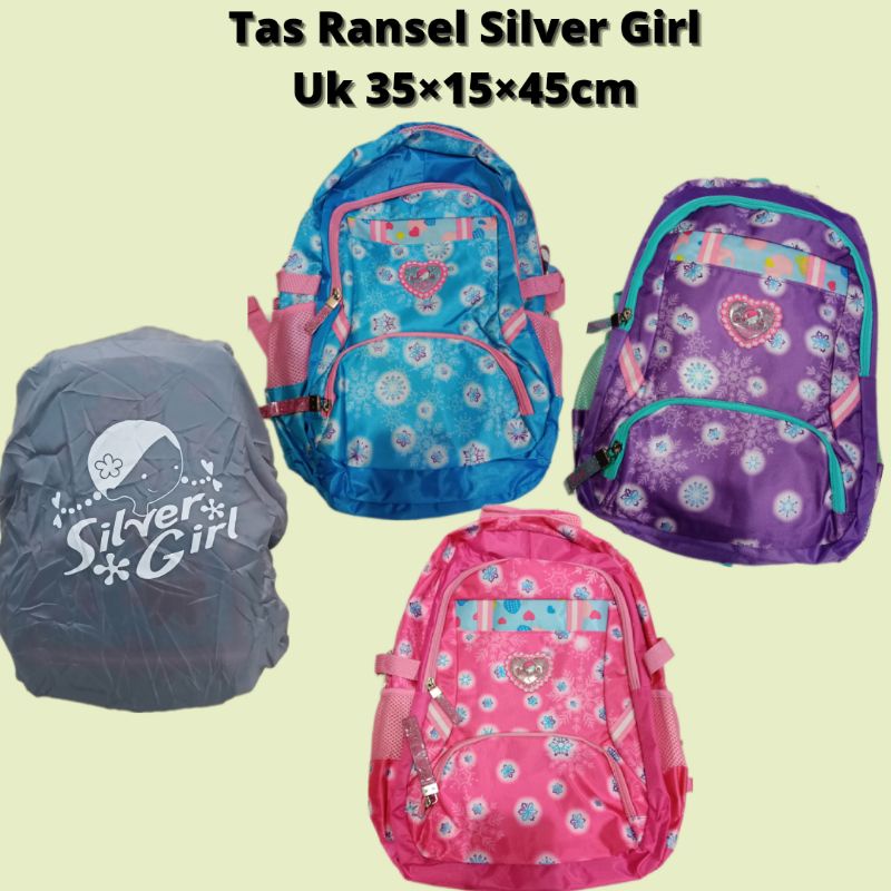 Tas Alto Cewek Silver Girl Import/Tas Sekolah Anak Perempuan SD SMP Alto Girl