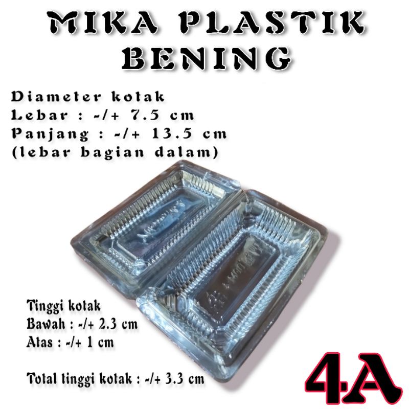 

mika plastik bening uk 4A (isi 100 pcs) √ mika bening √ mika kue