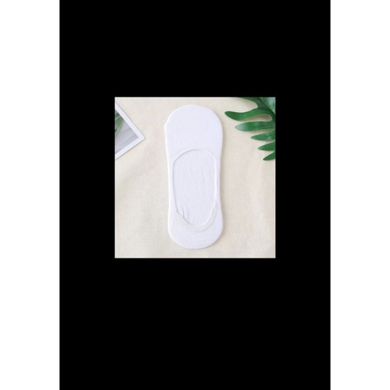 KAOS KAKI BALET INVISIBLE/KAOS KAKI PENDEK/HIDDEN SOCK PRIA WANITA DEWASA-Putih