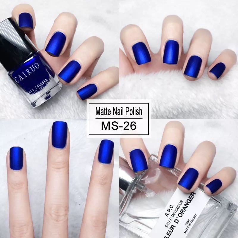 CAIRO MATTE NAIL POLISH NON PEEL OFF PREMIUM / kutek doff matt non peel off nail TIDAK BERACUN HALAL