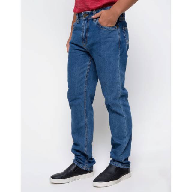 Jeans jumbo pria jeans standar reguler celana panjang pria jumbo