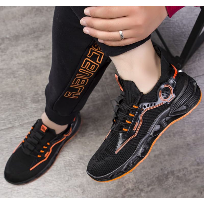 sepatu sport sneacker import murah terbaru dan terpopuler-Oren