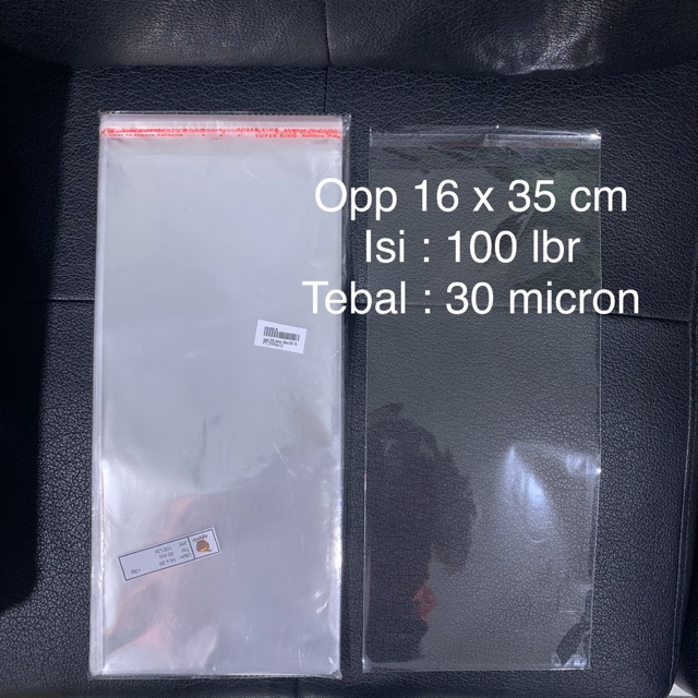 

Plastik opp lem tebal 03 16x35 16 x 35 seal 100 lembar pcs kaca 30 micron undangan bening murah