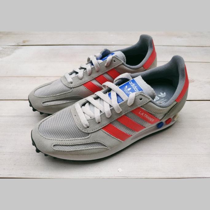 Adidas LA. Trainer (Grey/Orange) Original [[[  TERSEDIA COD ]]]