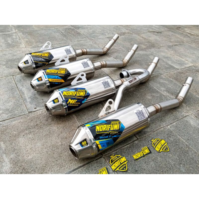 KNALPOT NORIFUMI ROCKET 4 KLX150 CRF150 WR155 SUPERMOTO