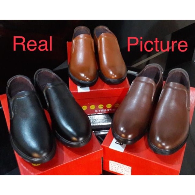 Sepatu kulit pria import kualitas semipremium