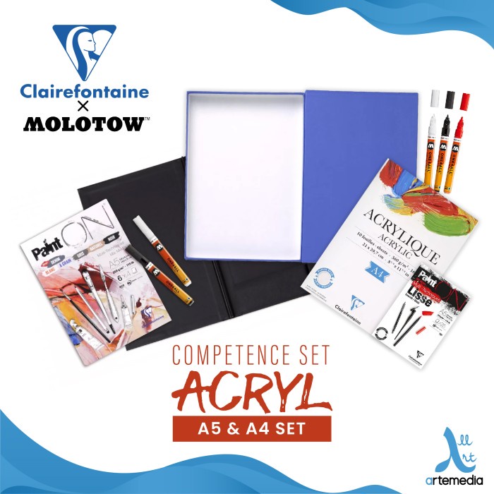 

Clairefontaine X Molotow Competence Set Acrylic Gift Box Set