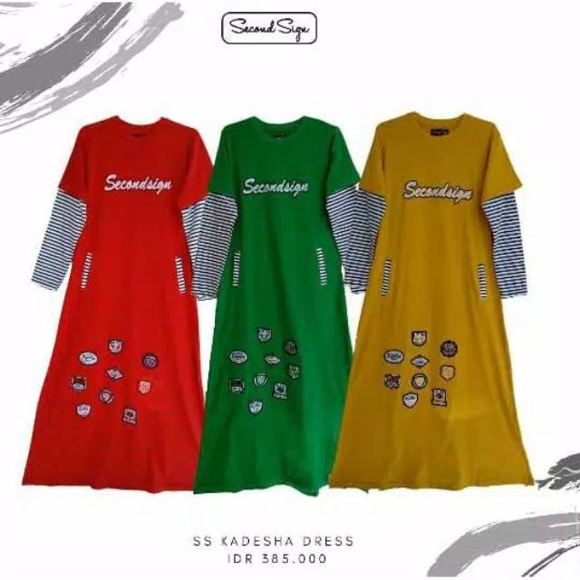 Gamis Casual Second Sign Kadesha Dress
