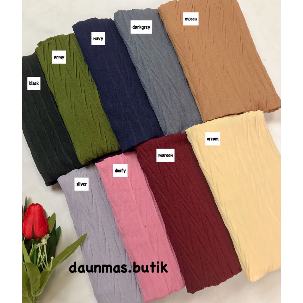 1KG MUAT 12PCS | NATASA BERGO MARYAM JILBAB INSTAN MARYAM PLISKET PADI HIJAB SIMPEL ANTI RIBET