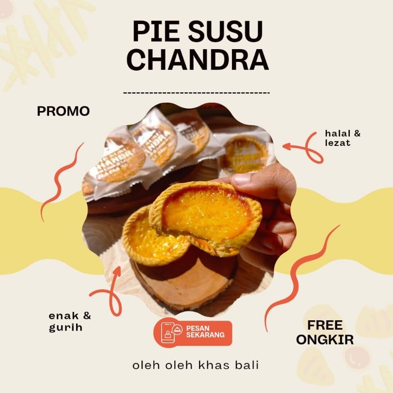 

Grosir Pie Susu Bali | Pie Susu Chandra 50 pcs | Pai Susu Murah Oleh-oleh Khas Bali Original