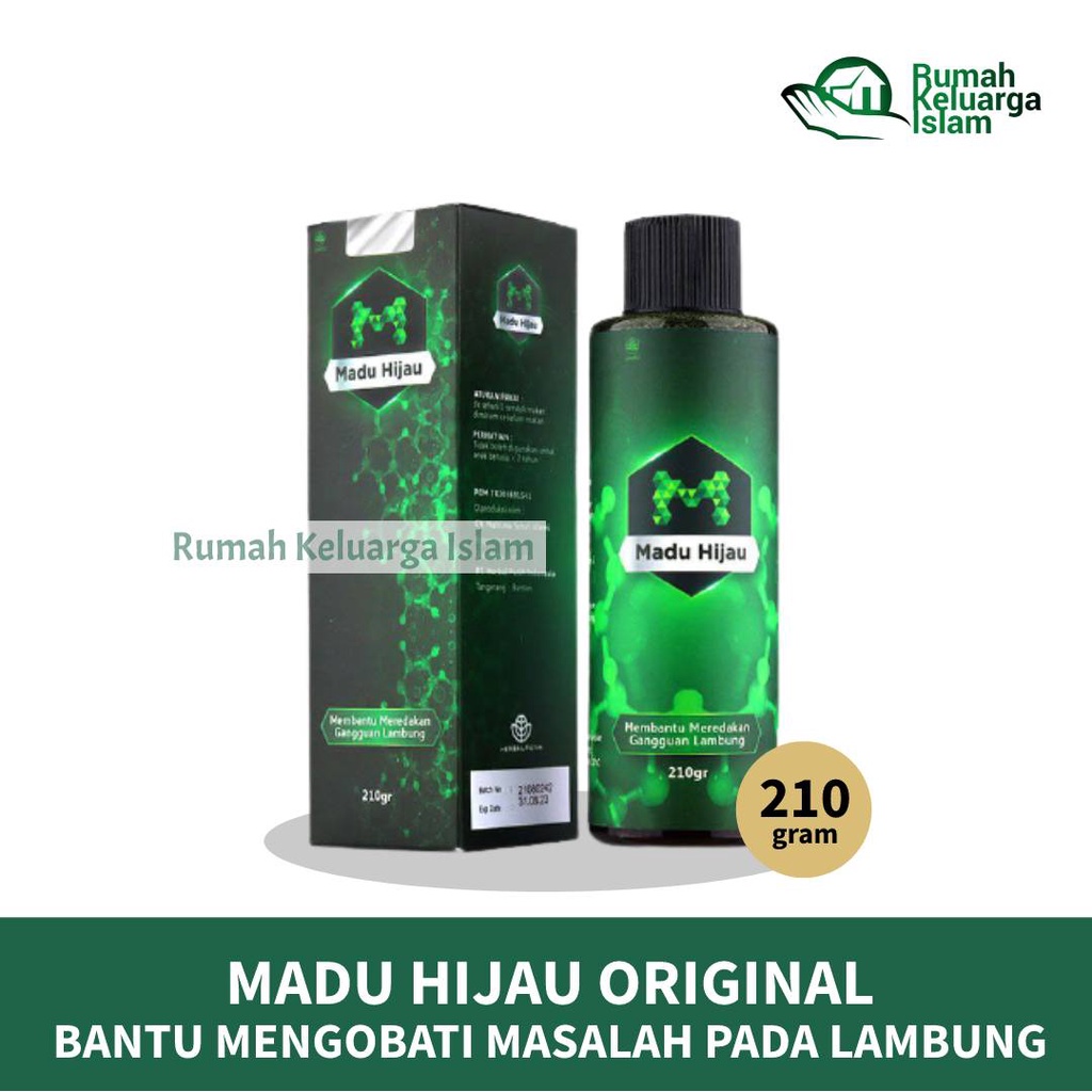 

Madu Hijau Mengobati Sakit Maag Asam Lambung Gerd Mual Kembung isi 210 gr