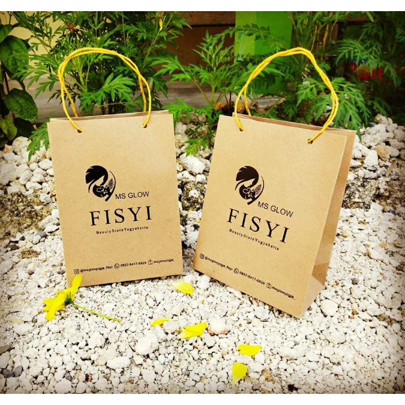 

PAPERBAG KRAFT SABLON CUSTOM, SIZE KECIL 15*9*21