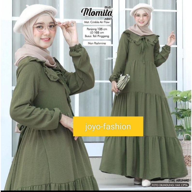 MOMITA GAMIS DRESS CRIKLE AIRFLOW