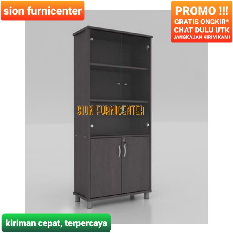 Lemari arsip / lemari kantor / lemari buku arsip / lemari file arsip dokumen kantor 2 pintu / lemari