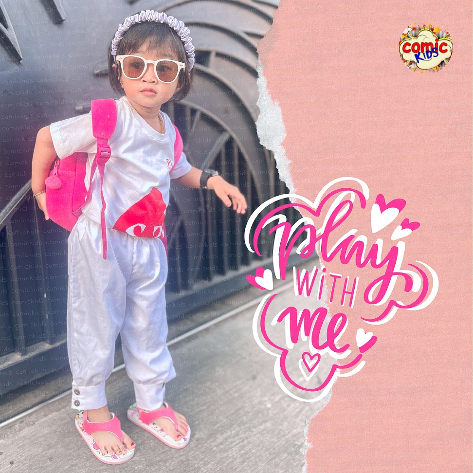 Sendal Anak Perempuan Comickids Sandal Jepit Bayi Kids Pink Slippers Flip Flop Girls Sweet Animals