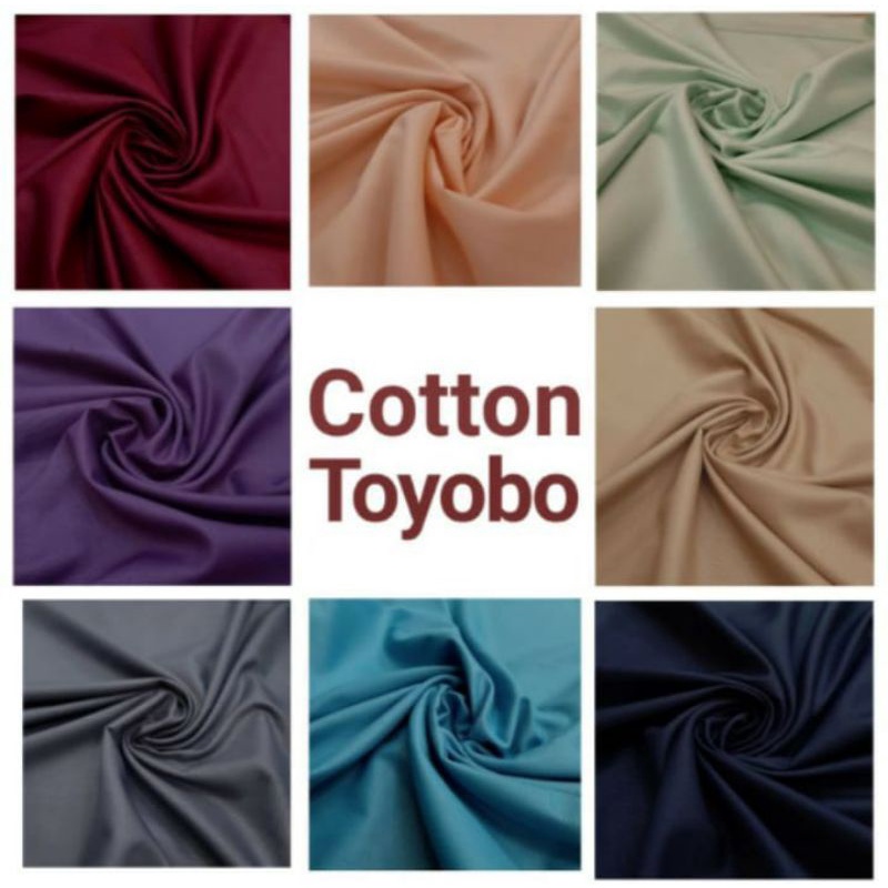 Bahan Kain toyobo royal  mix katun toyobo polos