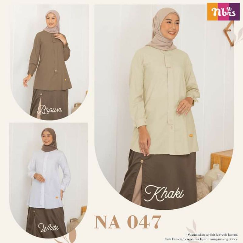 Atasan Nibras Cantik | atasan murah | Atasan Nibras | Kemeja Nibras | Tunik Nibras | NA 047