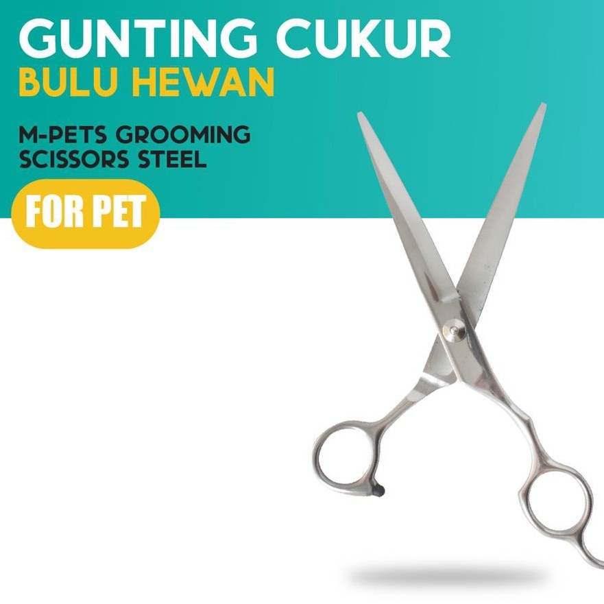 M-Pets Grooming Scissors Steel Thining Curve Gunting Bulu KucingAnjing