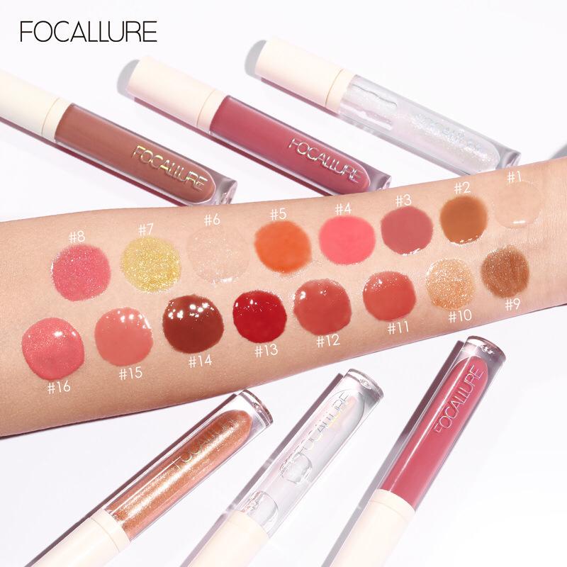 ❤ MEMEY ❤ FOCALLURE Plump High Shine Lip Glow FA153 ✔️BPOM Lip Gloss