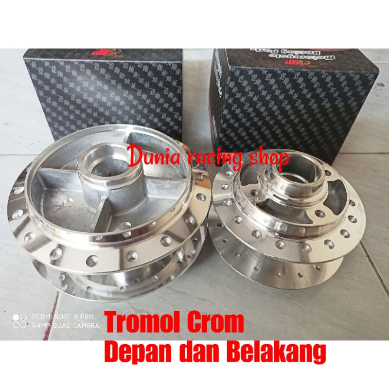 Tromol depan belakang RX king Vixion old Vixion new MX king Jupiter MX Vega ZR MX new 135 Jupiter z F1ZR Karisma Blade Revo absolute Supra 125 depan belakang Crom