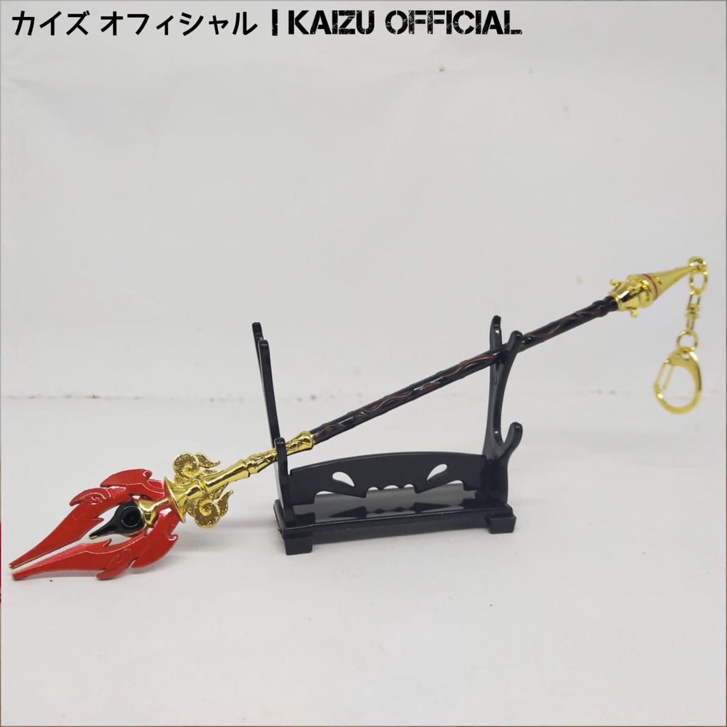 Gantungan Kunci Miniatur Pedang Game Anime Staff of Homa Genshin Impact