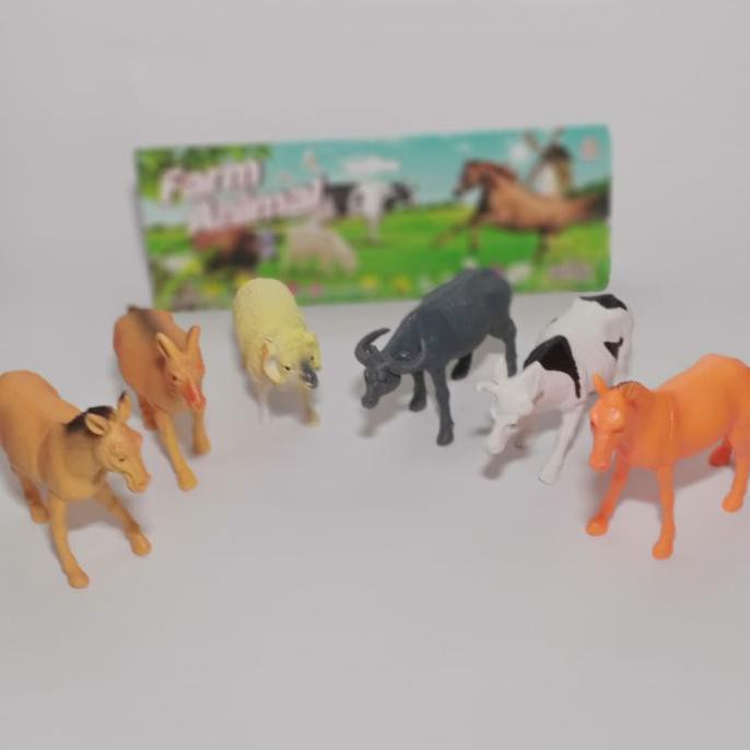 BANTING HARGA mainan binatang farm animal Set