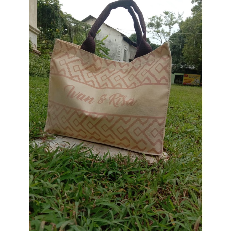 Diana Bag Totebag Souvenir Pernikahan Undangan Ucapan Terima Kasih Wedding Nikah Pertunangan