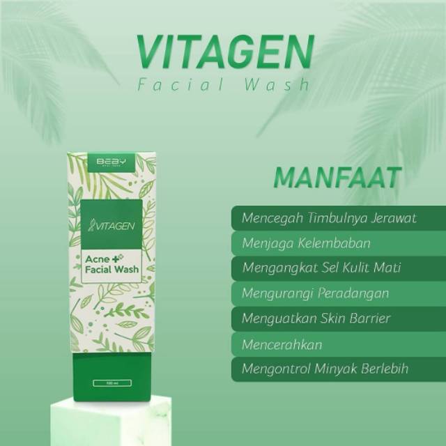 FACIAL WASH ACNE VITAGEN NEW