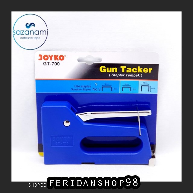 

FS1331 STAPLES JOYKO GT 700 ATK GUN TACKER STAPLER TEMBAK HEKTER STAPLES STAPLE GUN BY FERIDANSHOP98